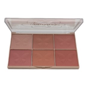 پالت رژ گونه شش رنگ QUEEN MINI مربعی شماره 1